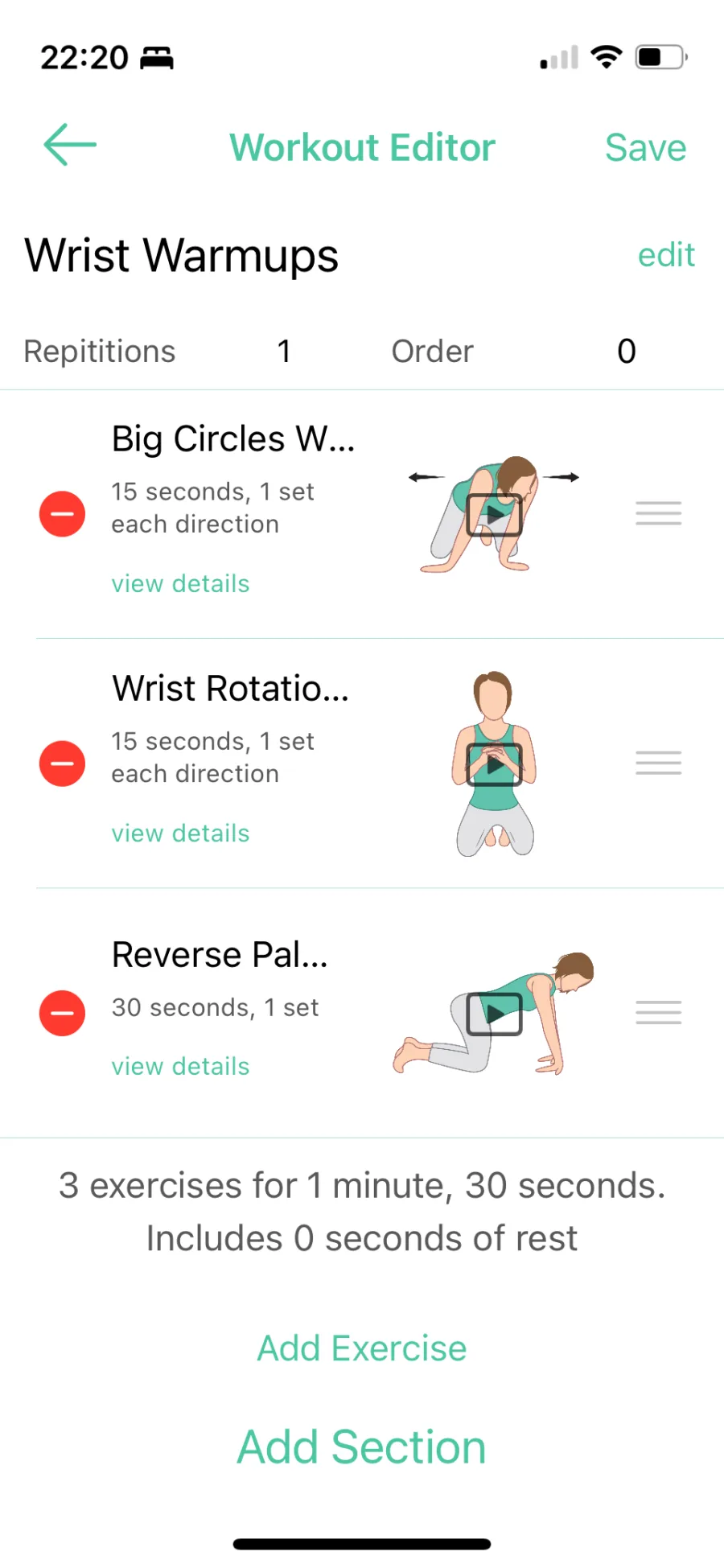 Basic Custom Warmup Workout