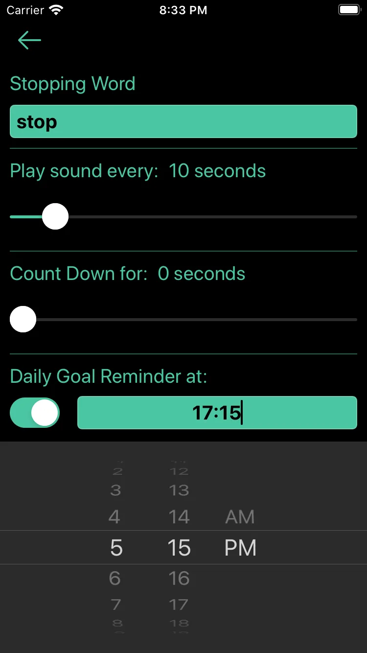 Handstand Quest - Reminder Settings.png