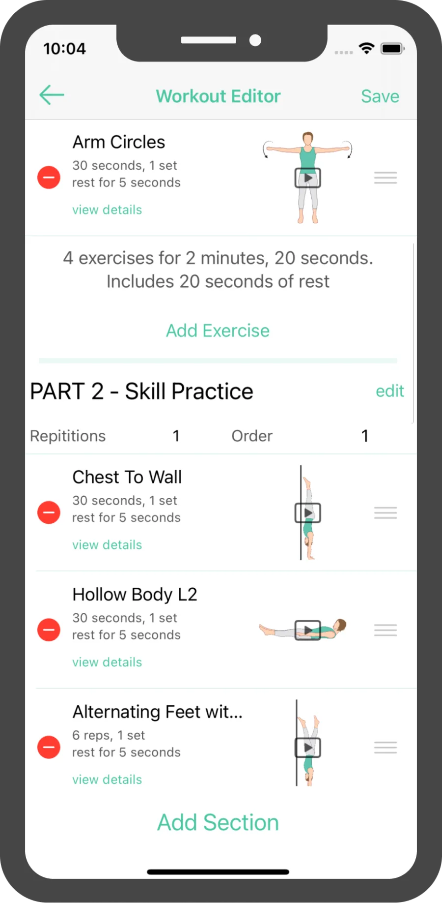 Create Custom Workouts