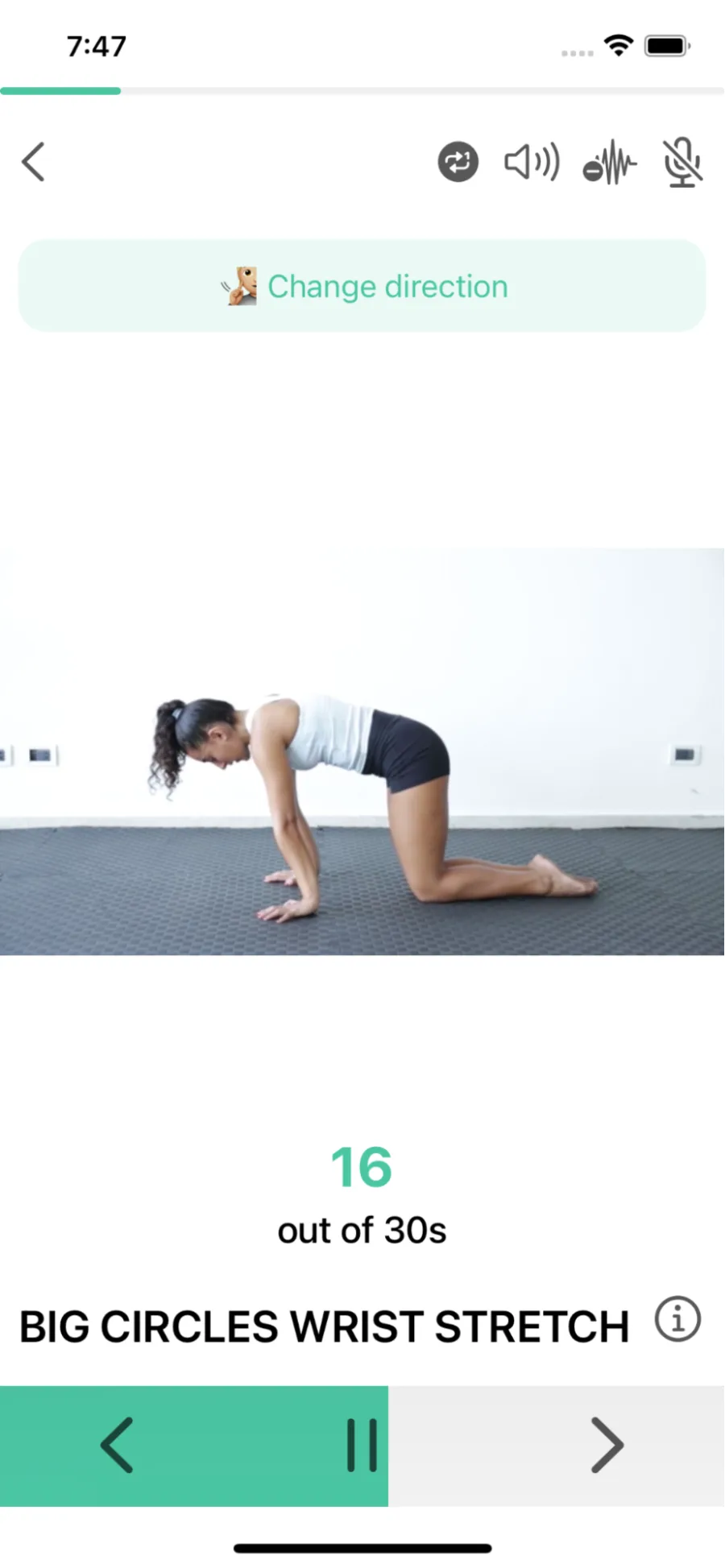 Exercise with both directions