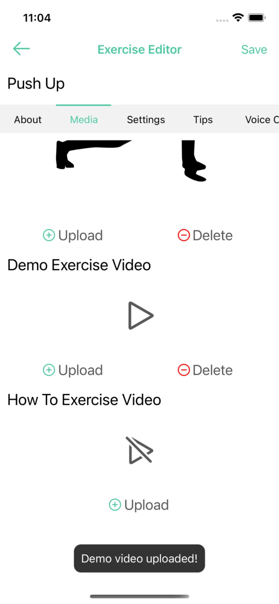 Your own demo gow how-to videos for the custom exercise!