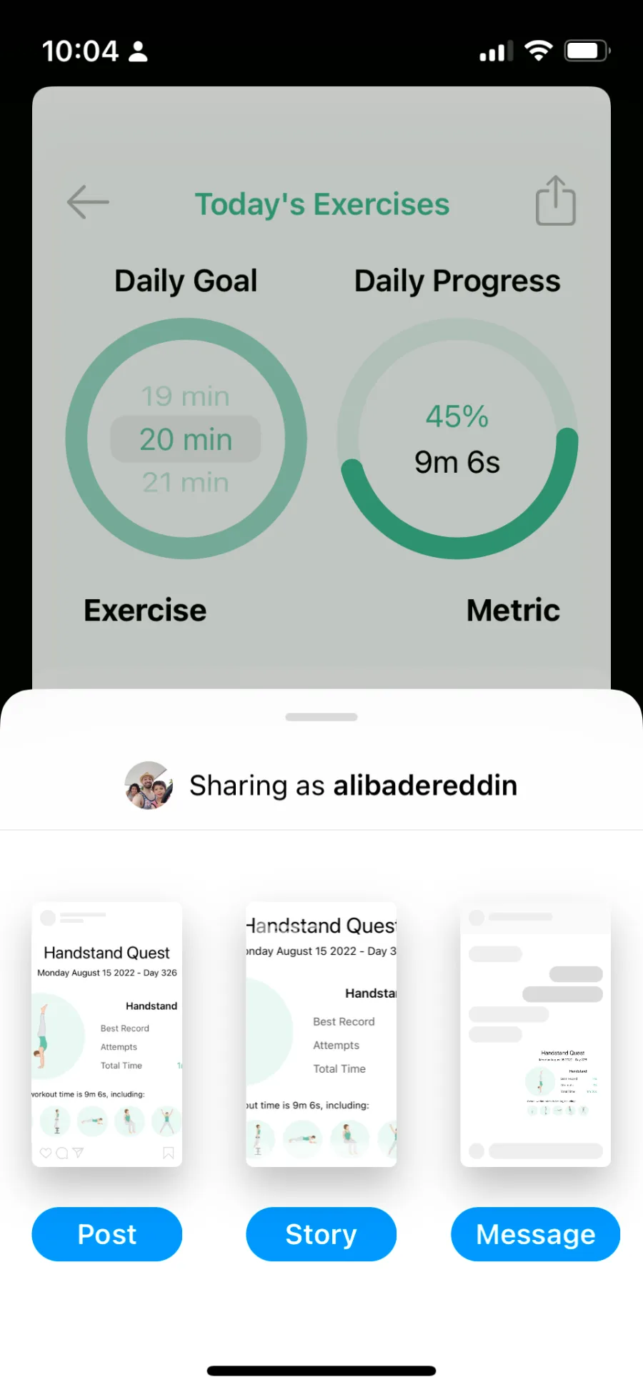 Instagram Sharing
