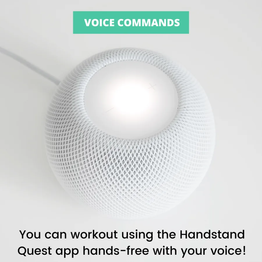 Workout using voice commands!
