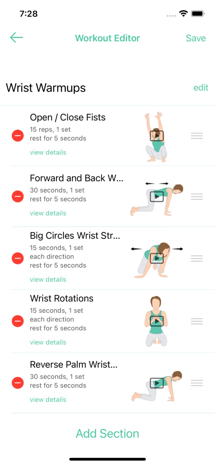 Workout Section 1